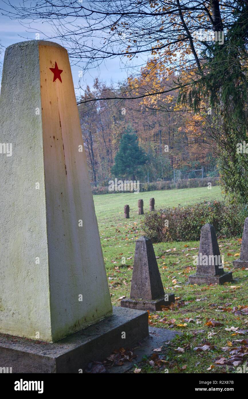 Wieselburg, Soldatenfriedhof - Wieselburg, First World War Memorial and Cemetery Stock Photo