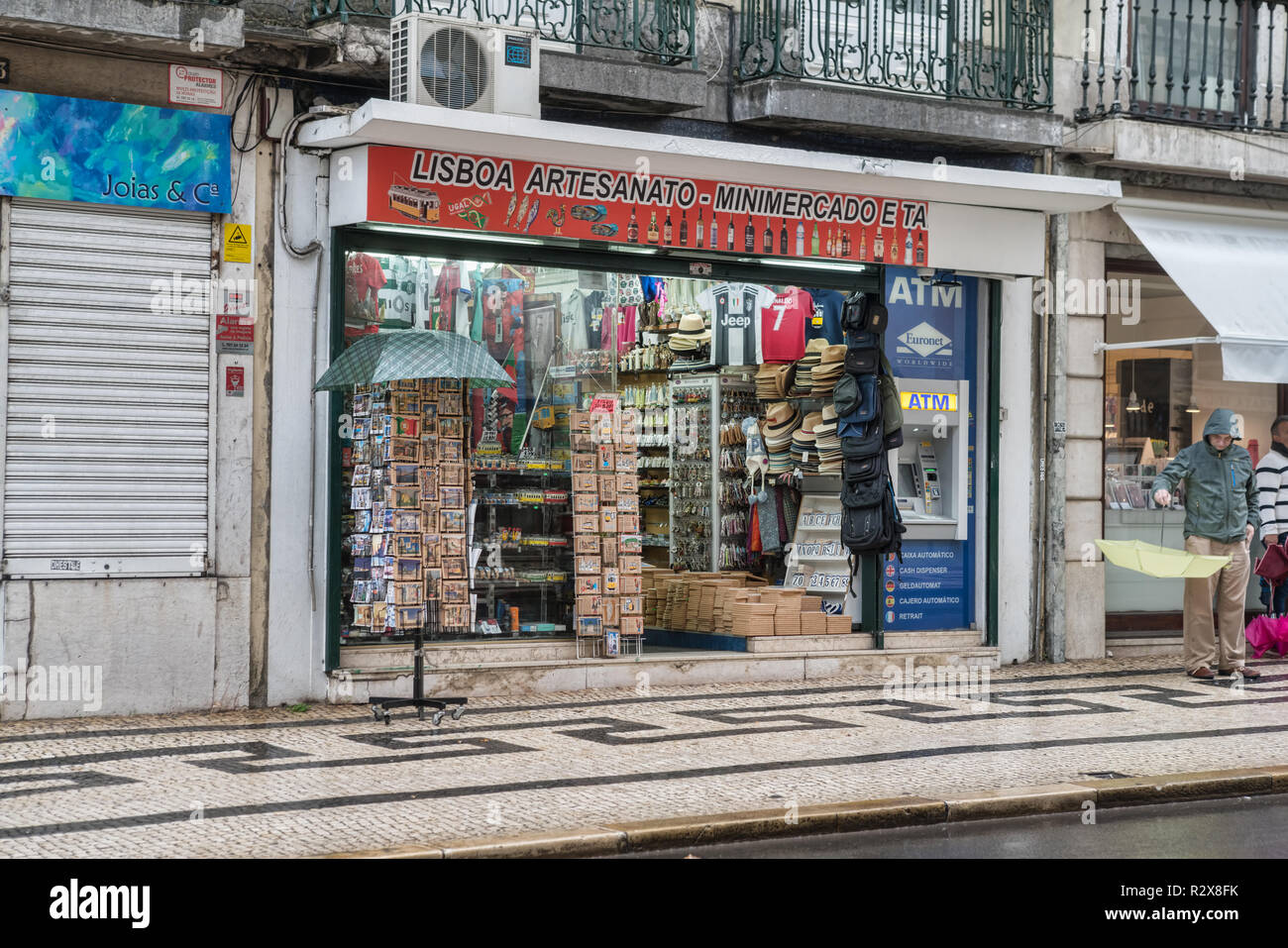 Lisbon, Portugal. Famous city center tourist travel attraction, many
