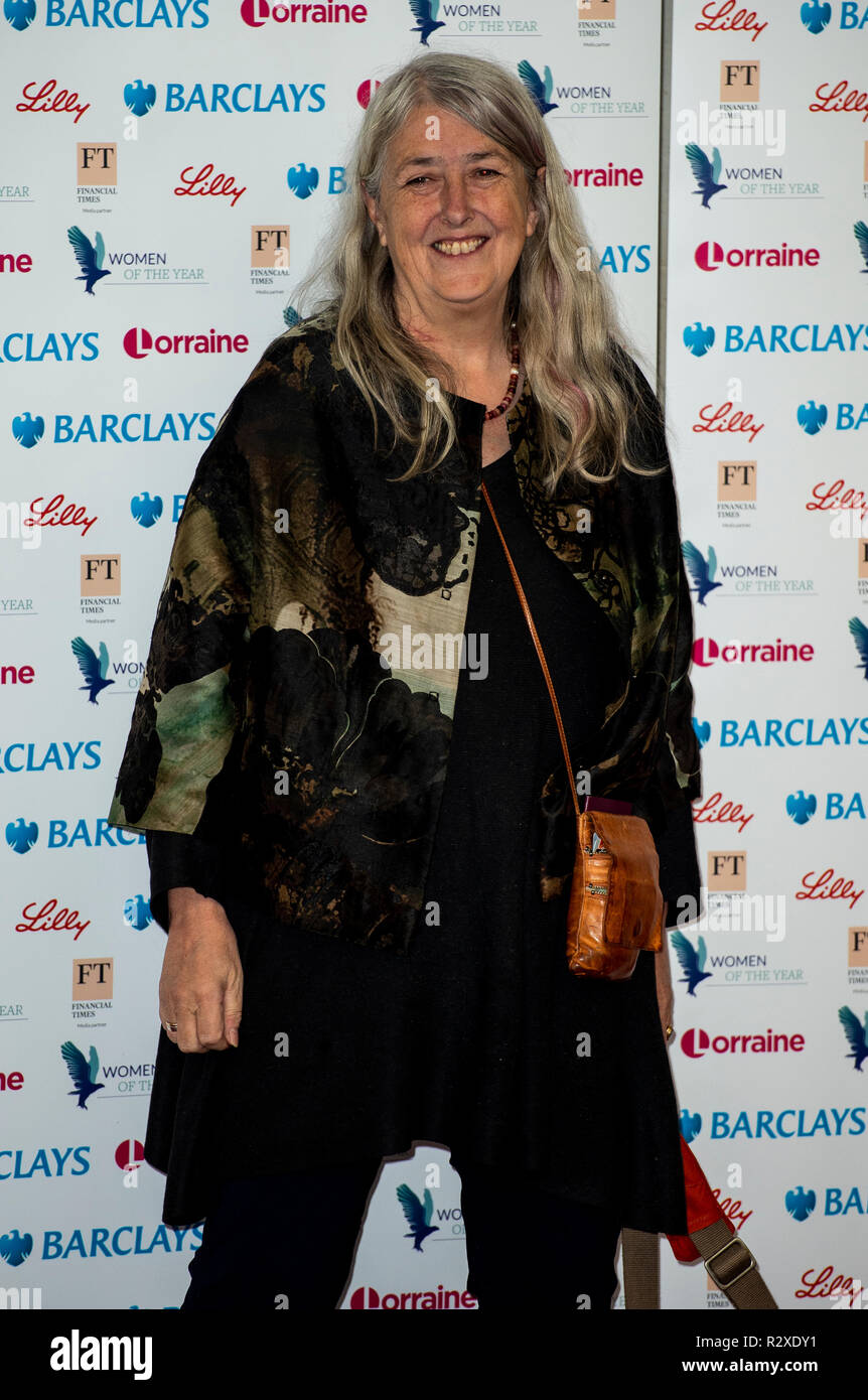 LONDON - ENGLAND: 15 OCT.  Mary Beard  attends the Women of the Year Lunch & Awards, London, UK - 15 Oct 2018 Stock Photo