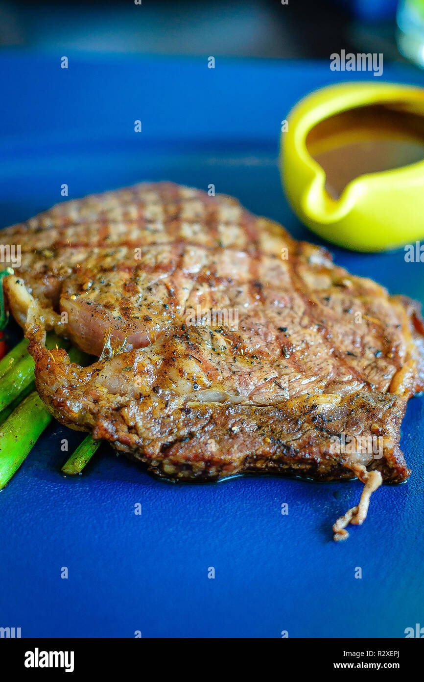 Australian Chilled Black Angus Beef Ribeye served with portobello ...