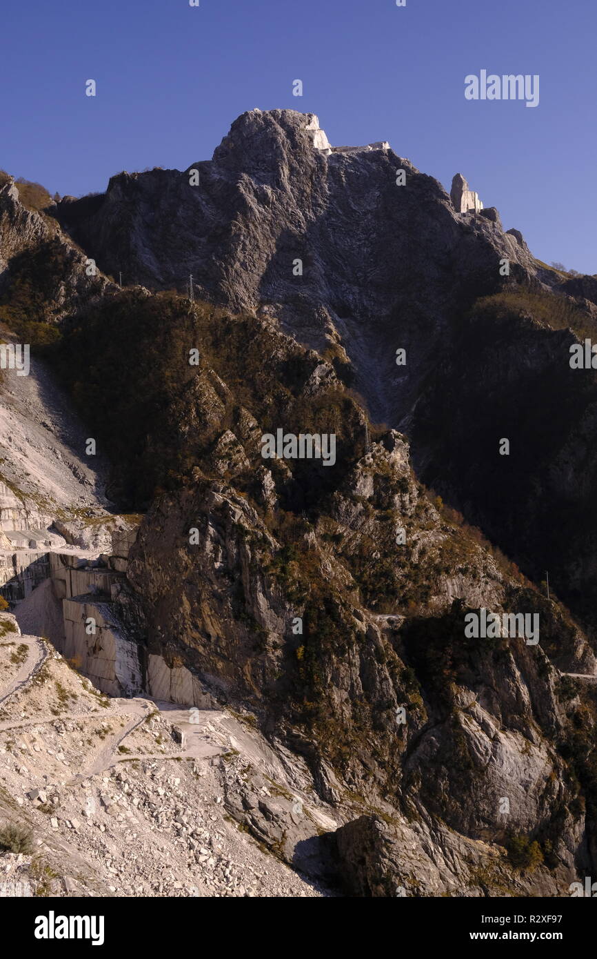 Unplugged: hiking on Monte Altissimo, Tuscany (Italy). Stock Photo