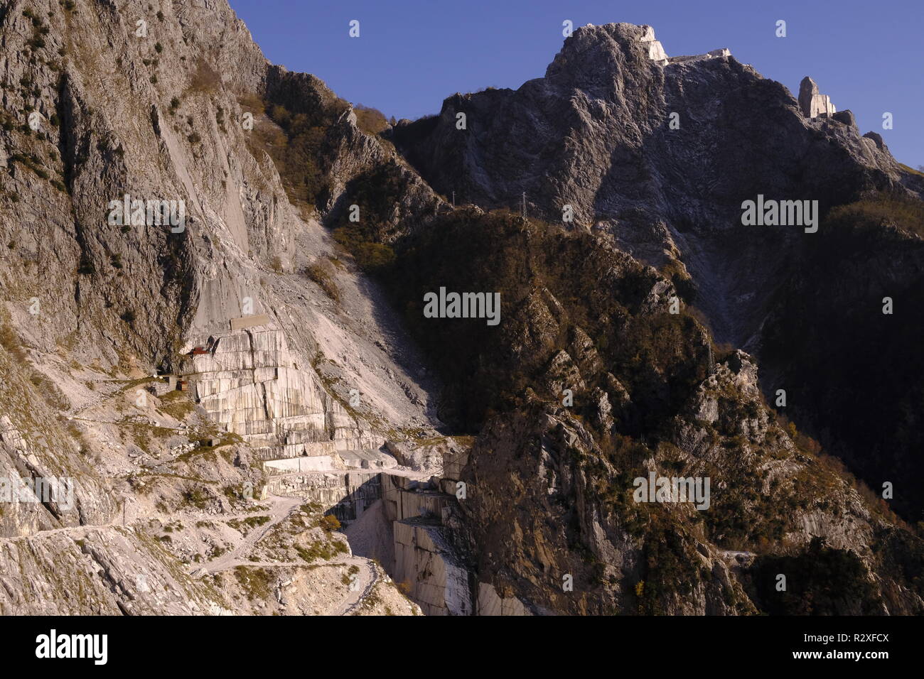 Unplugged: hiking on Monte Altissimo, Tuscany (Italy). Stock Photo