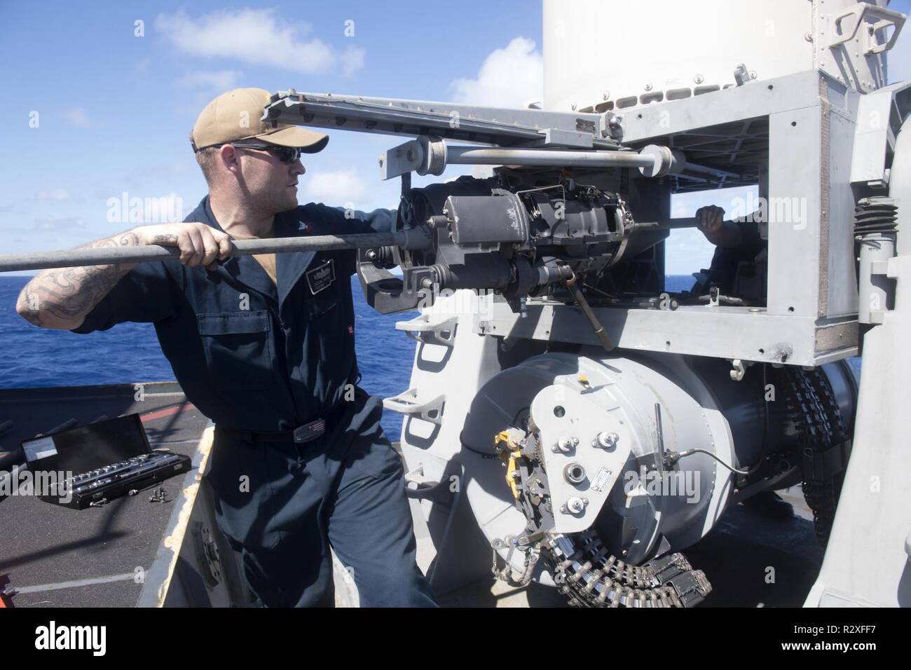 PACIFIC OCEAN (Nov. 03, 2018) Fire Controlman 2nd Class Jacob Hathcote ...