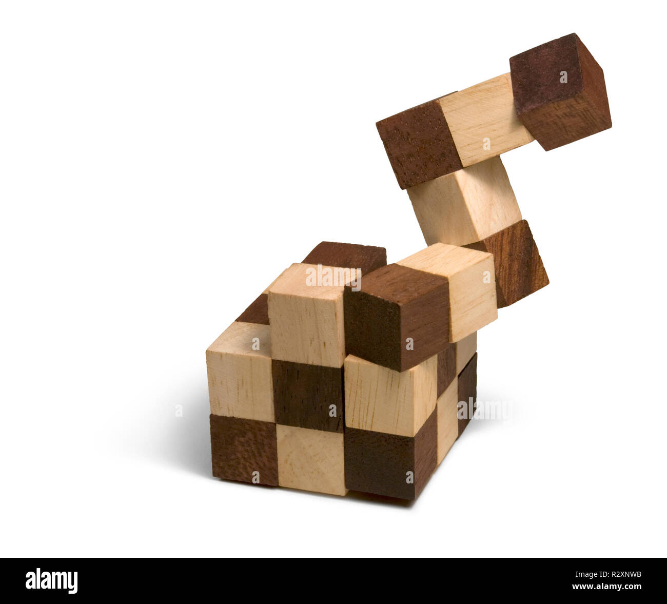wooden 3d puzzle Stock Photo - Alamy