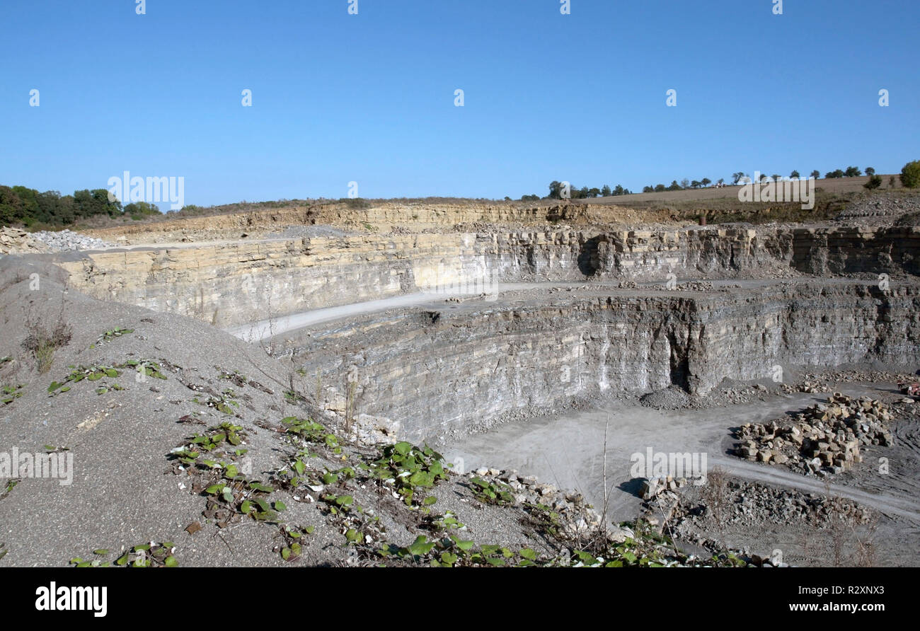 quarry wall scenery Stock Photo - Alamy