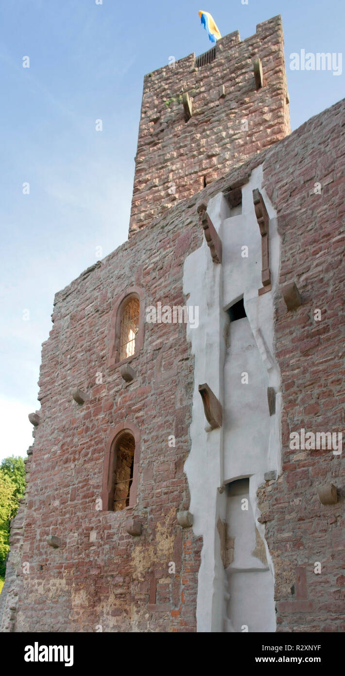 wertheim castle detail at summer time Stock Photo