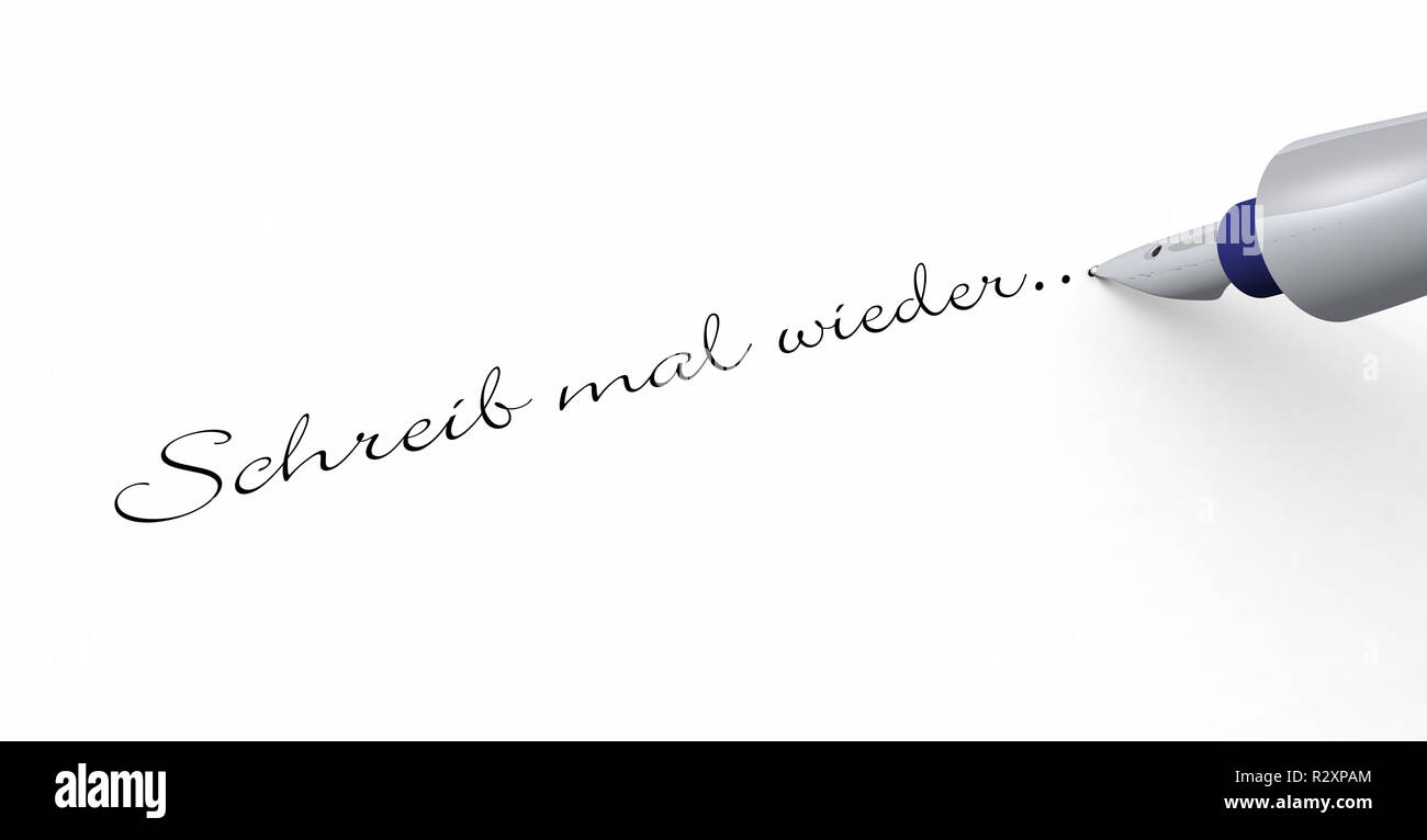 pen concept write again Stock Photo Alamy