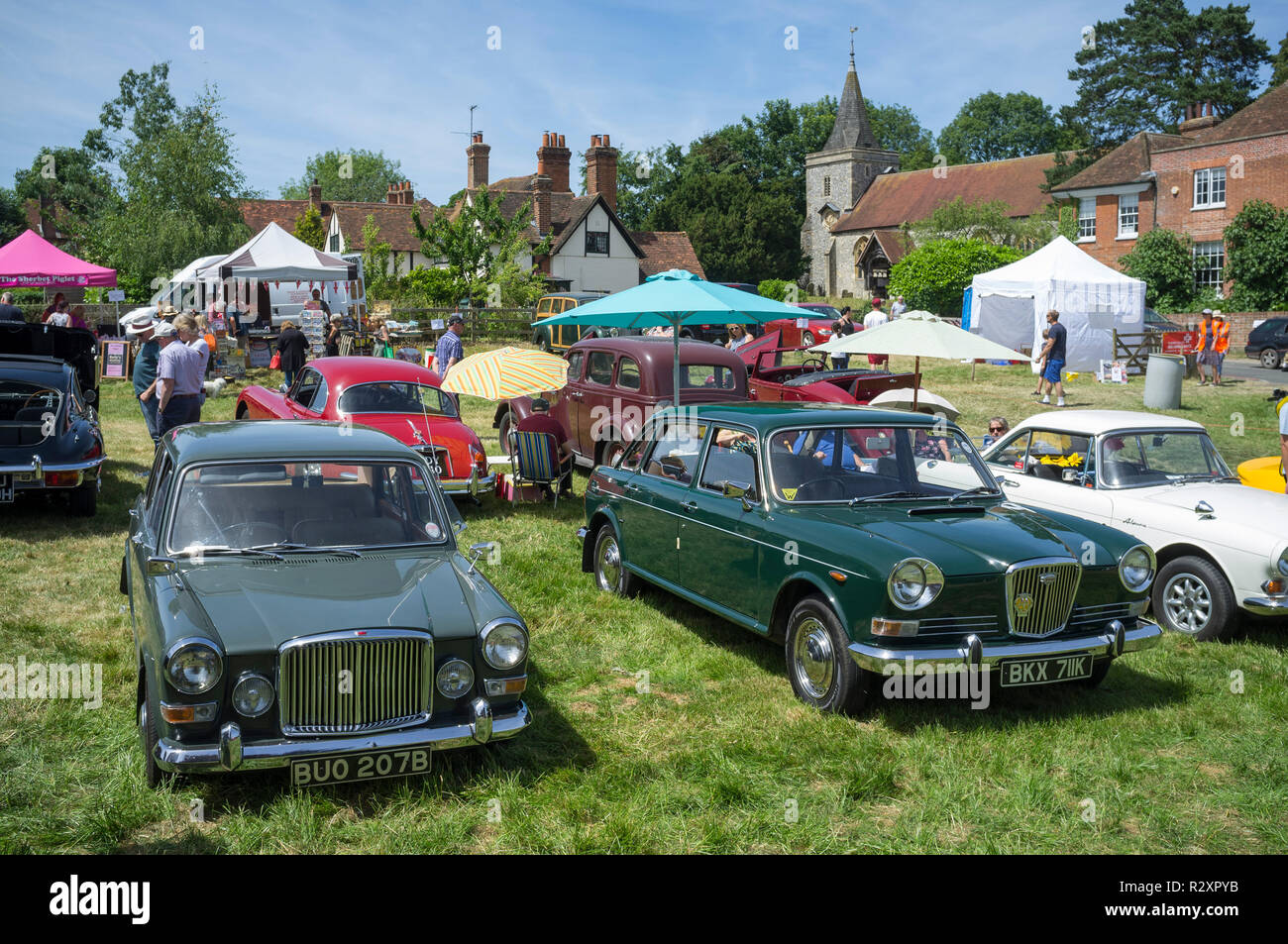 Yattendon Classic Vehicle Rally, Berkshire Stock Photo Alamy