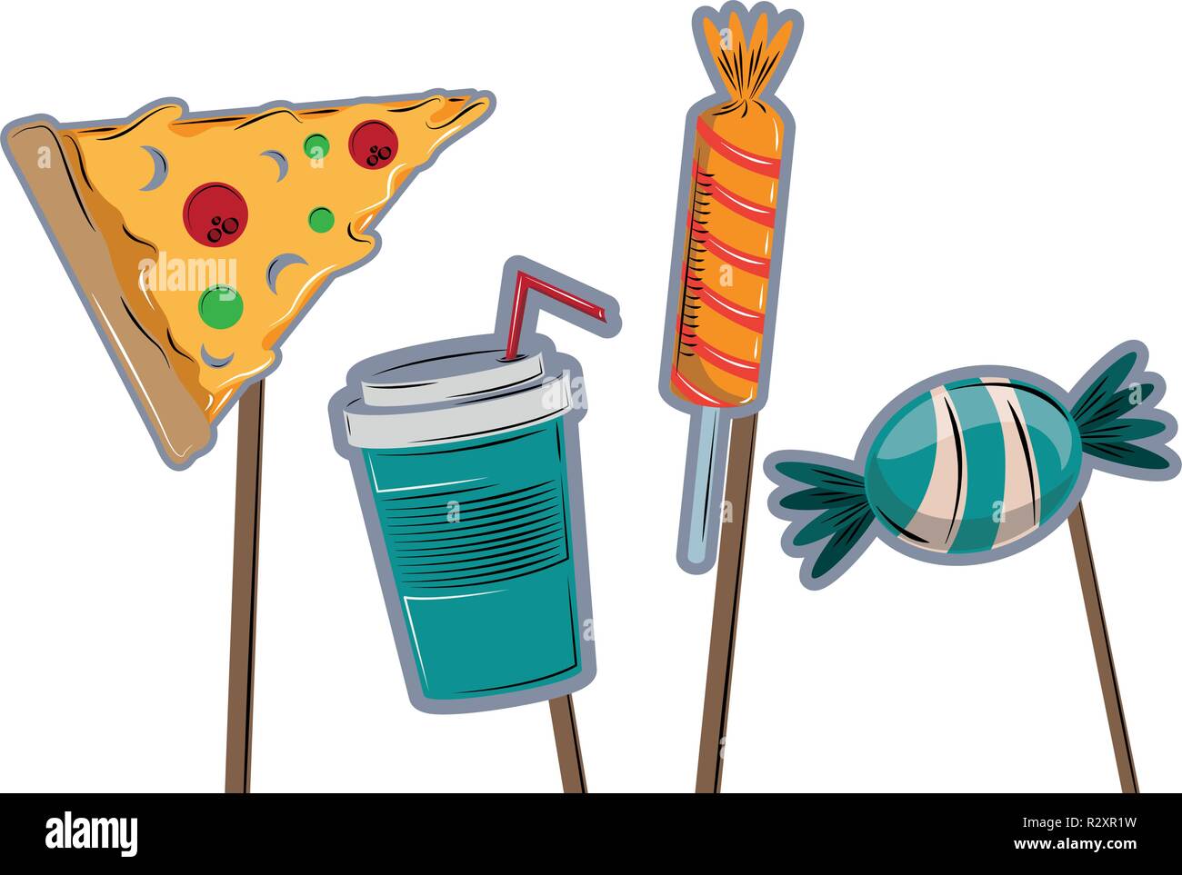 Booth prop party elements Stock Vector Image & Art - Alamy