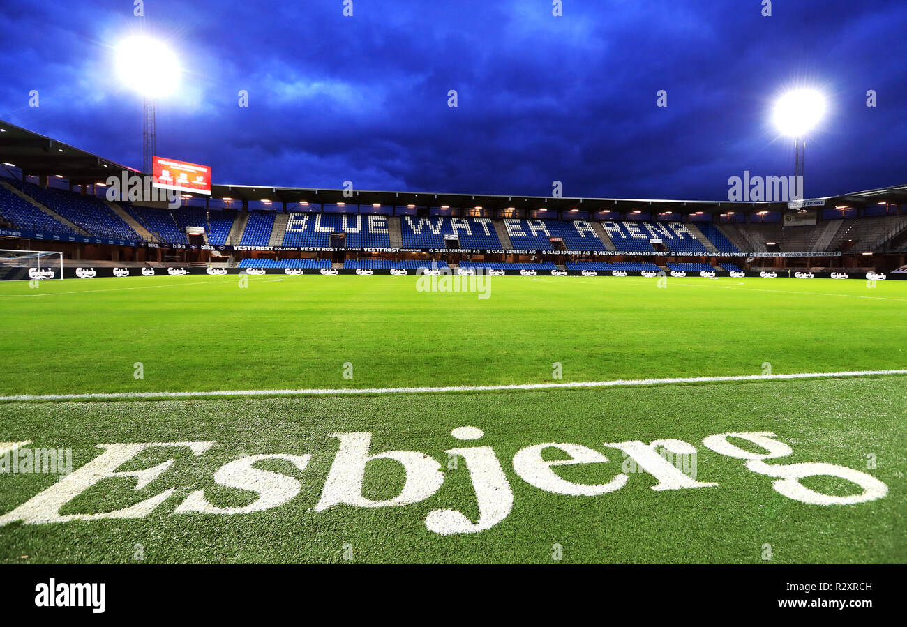 General View Of The Blue Water Arena Before The International Friendly Match Between Denmark U21 And England U21 Stock Photo Alamy