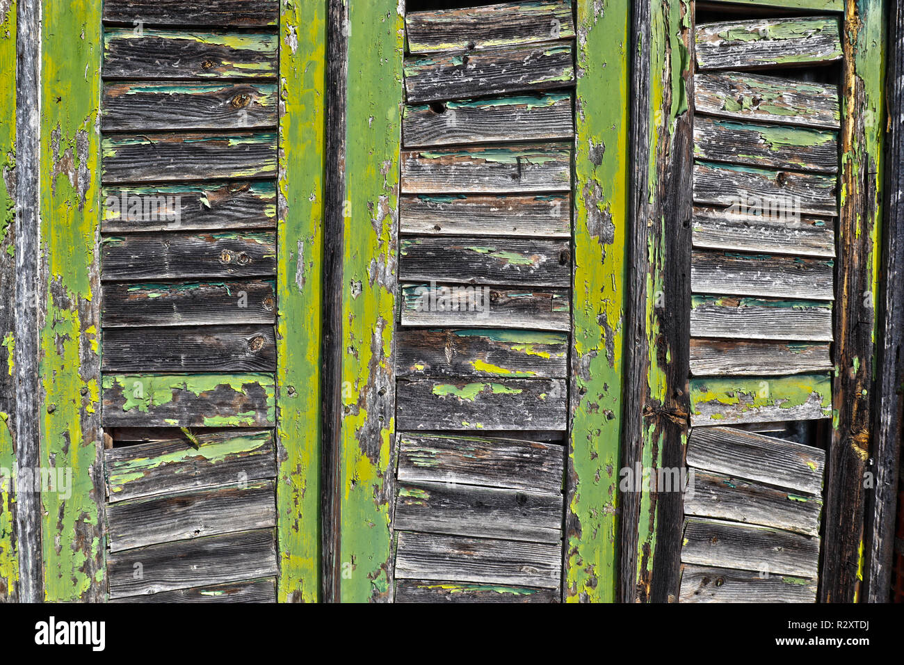 An abstract image depicting a delapidated door found in Barril de Alva, Central Portugal Stock Photo