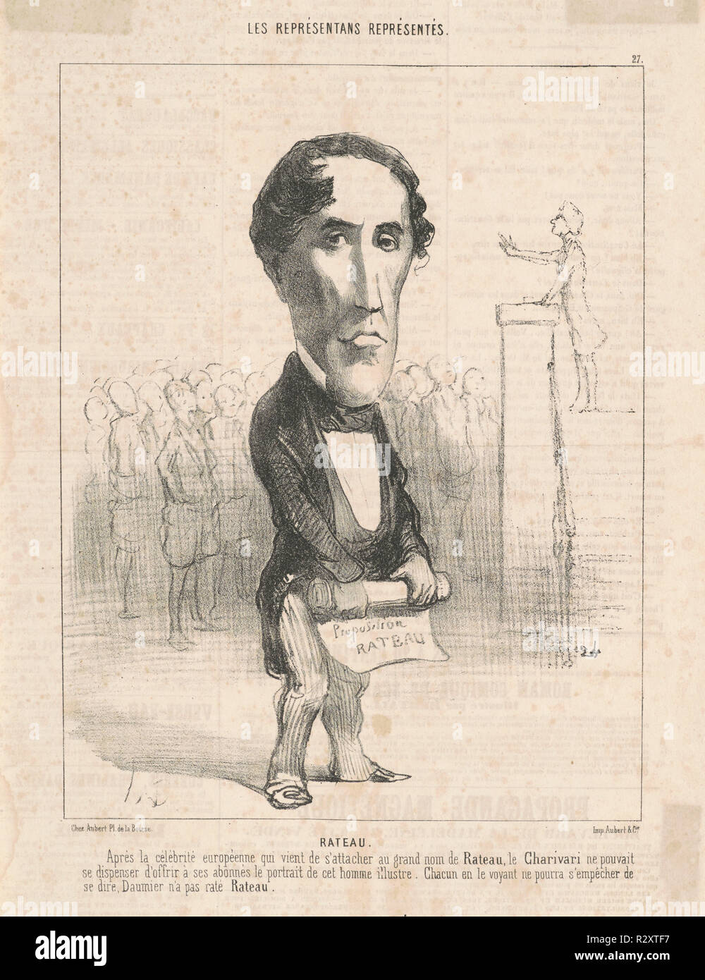 P. Lamotte Rateau. Dated 19th century. Medium lithograph. Museum