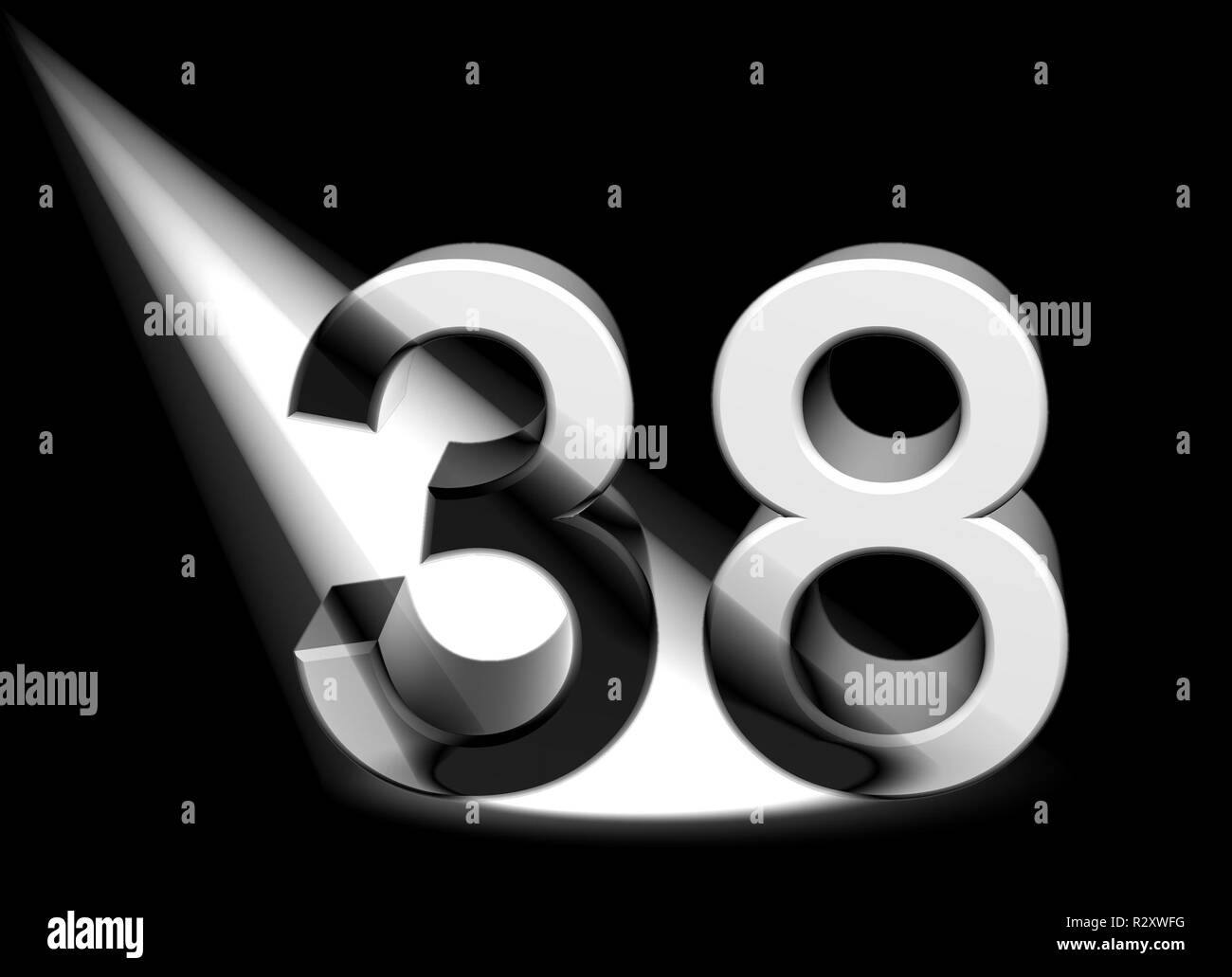 number in the spotlight Stock Photo Alamy