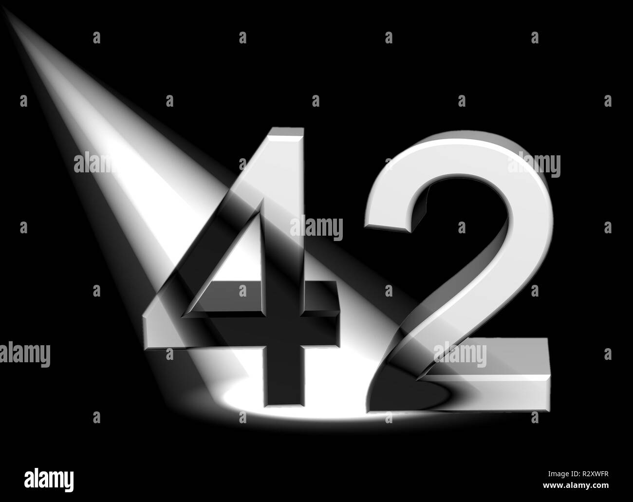 number in the spotlight Stock Photo Alamy