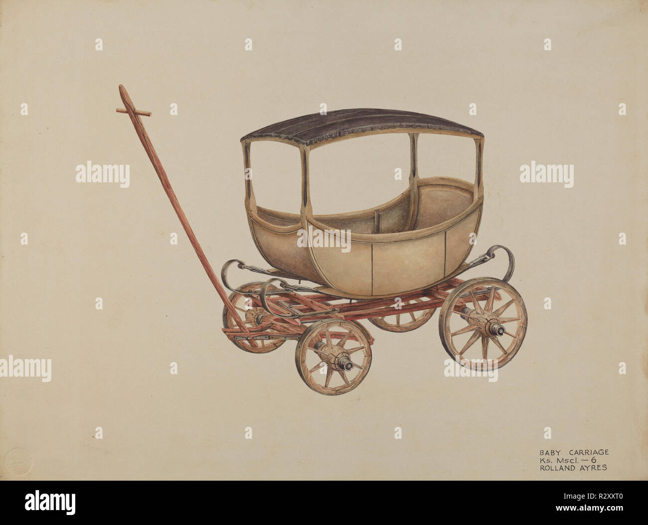 イギリスヴィンテージ 1940年 ドール乳母車 baby carriage 小 Baby carriage 1940s hi-res stock photography and images - Alamy