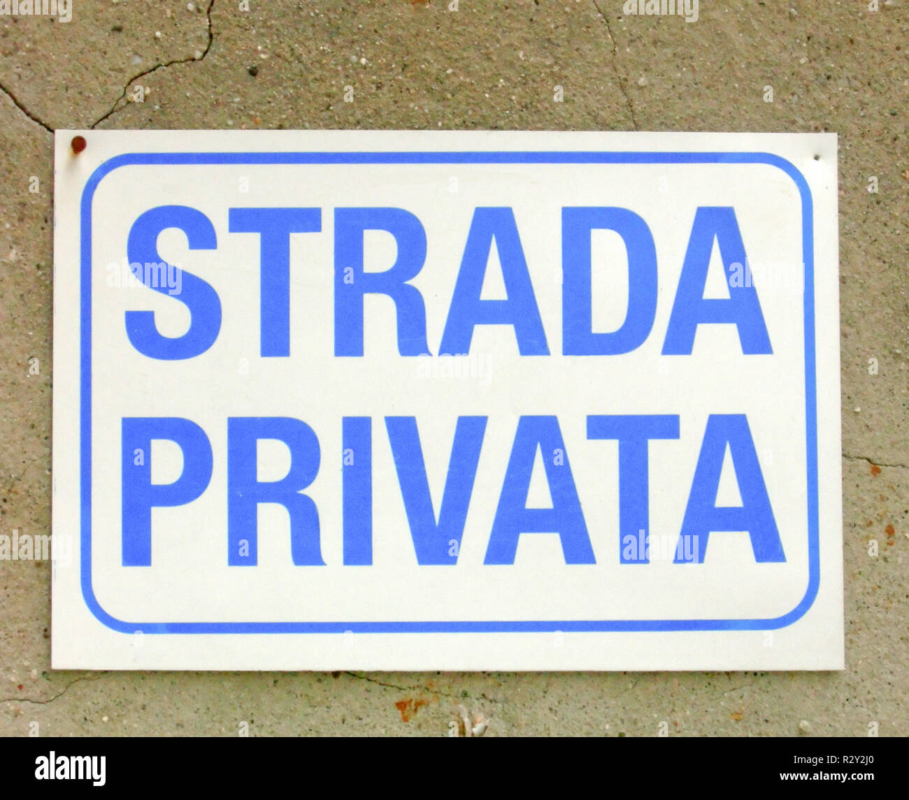 sign driveway Stock Photo - Alamy