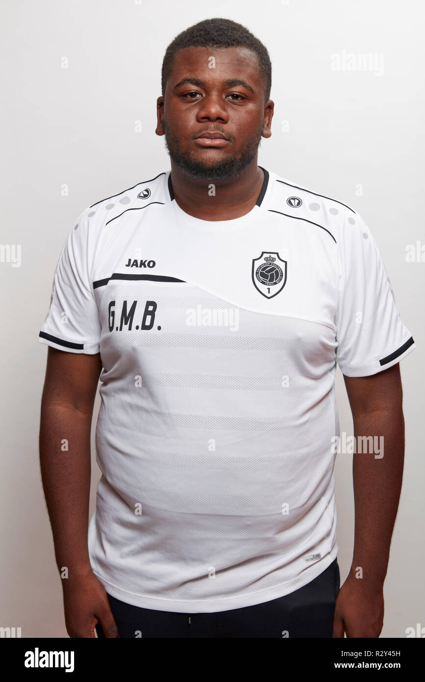 ANTWERP, BELGIUM - JULY 18 : Logistic Gilles Mbiye-Beya pictured during the  2018 - 2019 season photo shoot of Royal Antwerp Fc on July 18, 2018 in  Antwerp, Belgium. (Photo Isosport Stock Photo - Alamy