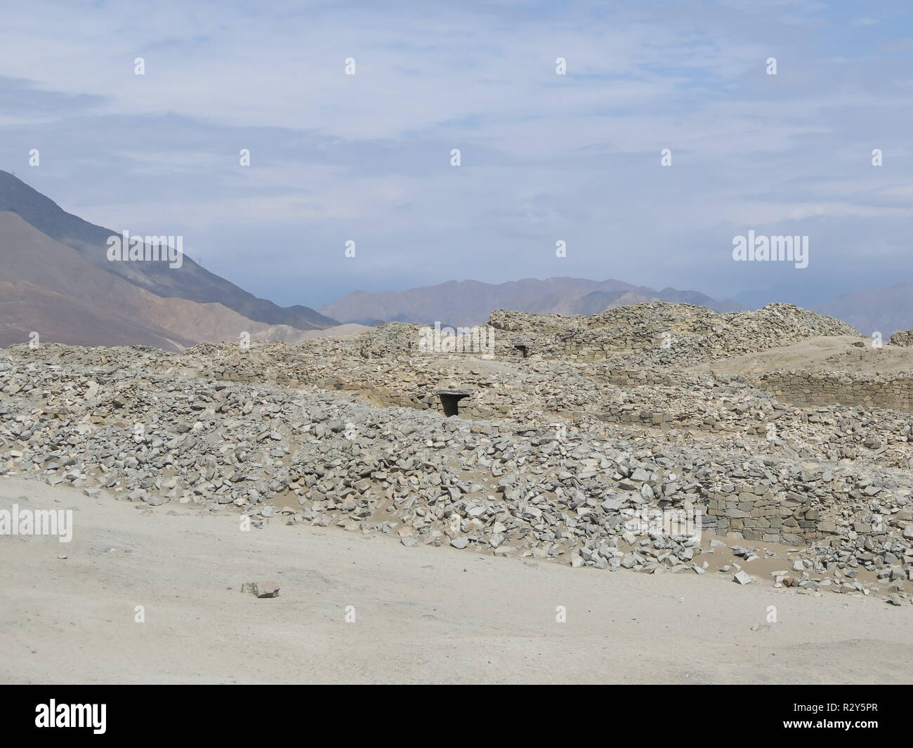 Chanquillo ancient monumental complex Peru Stock Photo Alamy