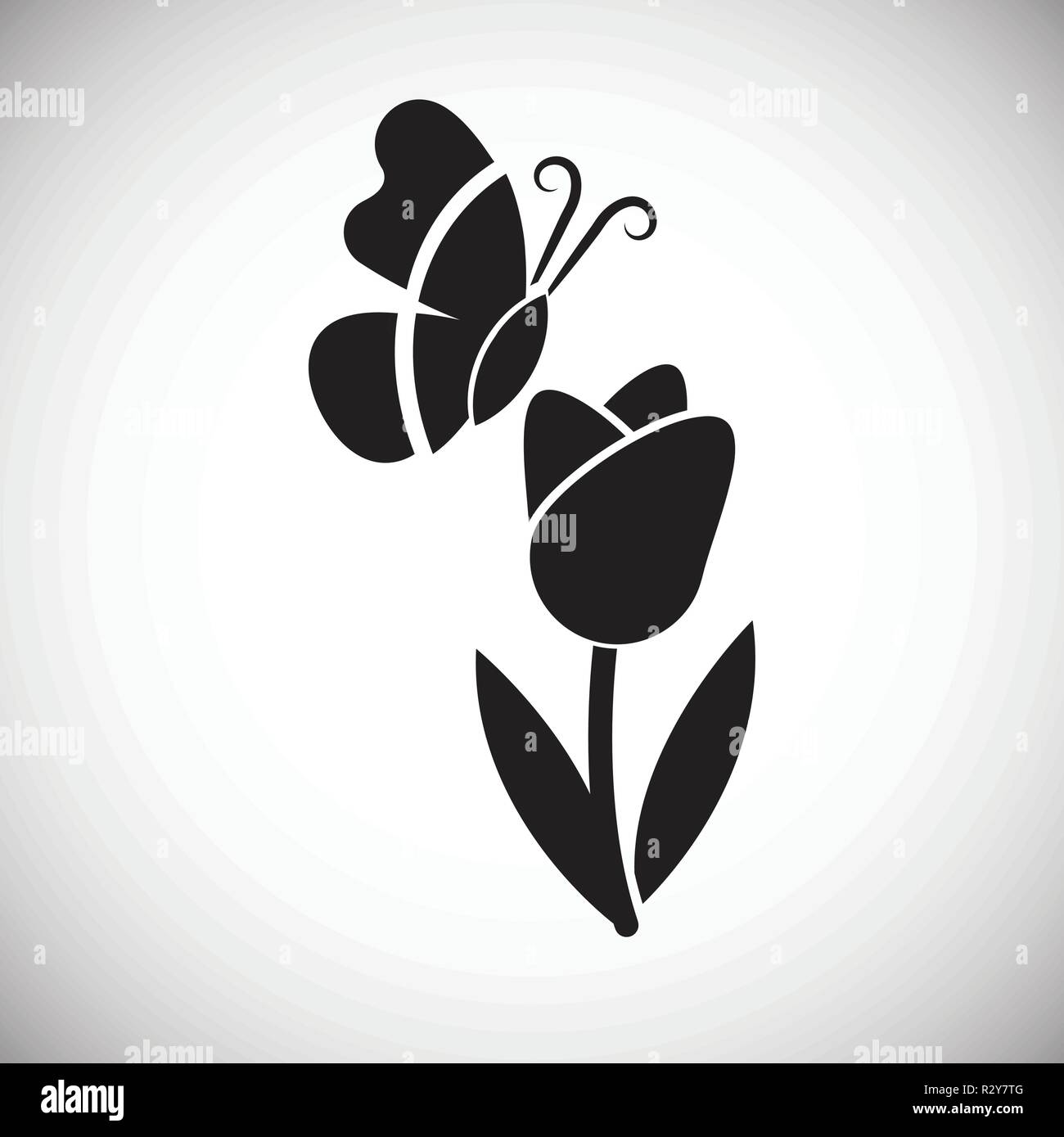 Spring flower on white background Stock Vector Image & Art - Alamy