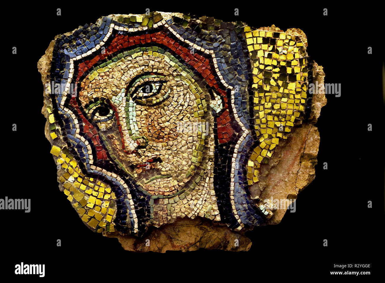 Head of the Virgin twelfth century by Byzantine Maestranza Veneto Italy, Italian, ( Cathedral Ferrara ) Stock Photo