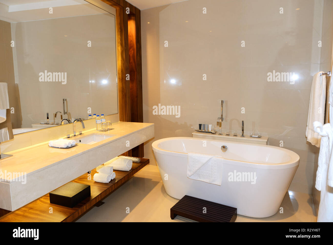 Bathroom in the luxury hotel, Dubai, UAE Stock Photo Alamy
