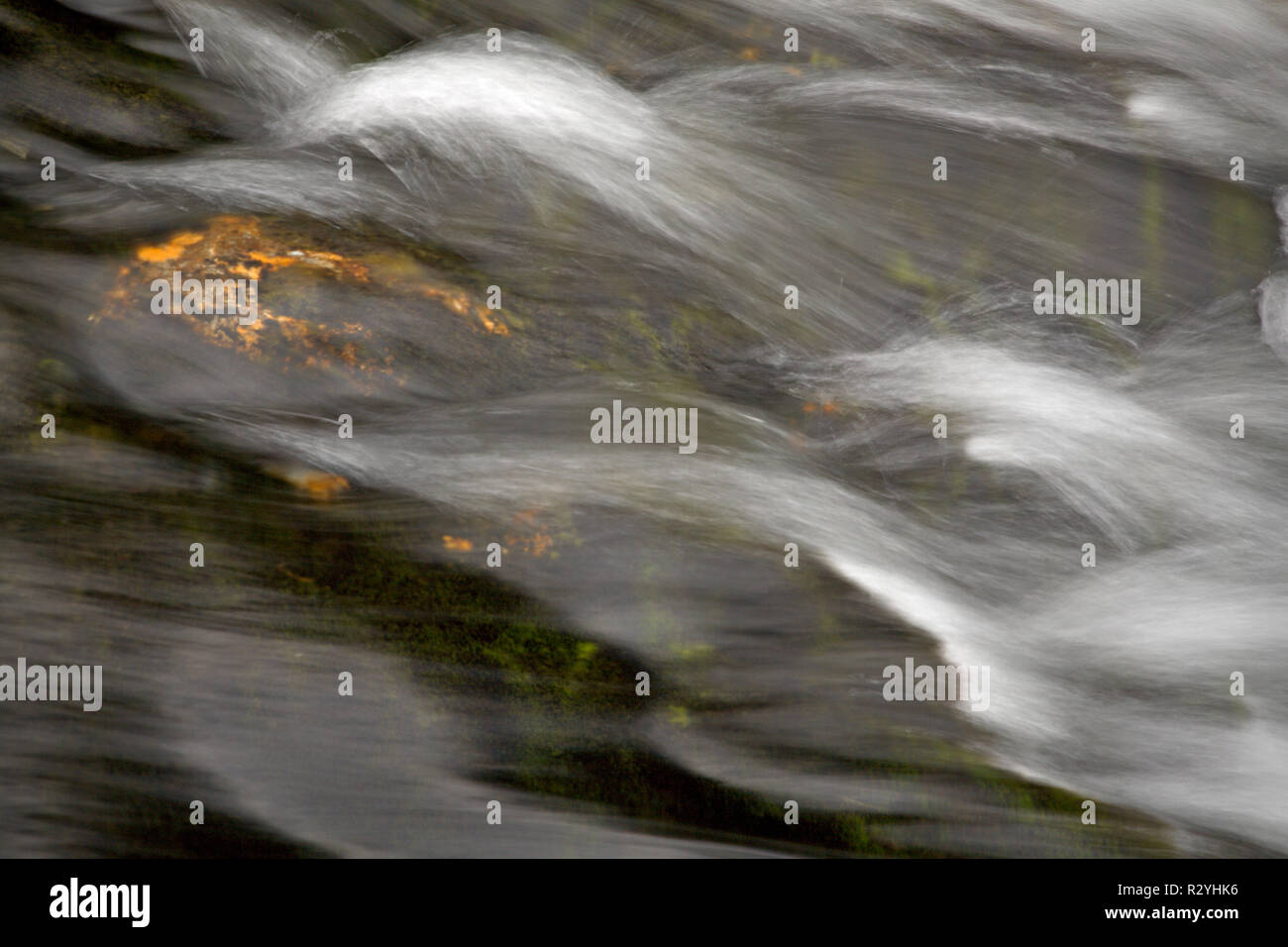 Small waterfall in the Snowdonia National Park, North Wales Stock Photo
