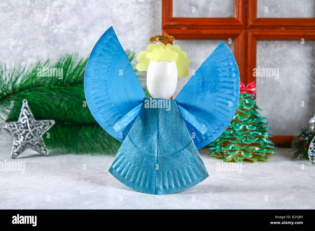 The Process Of Creating Your Own Christmas Angel From A Disposable