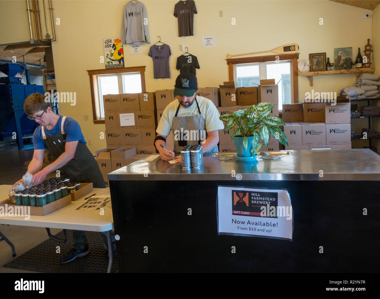 Hill Farmstead Brewery Burlington Vermont Stock Photo Alamy