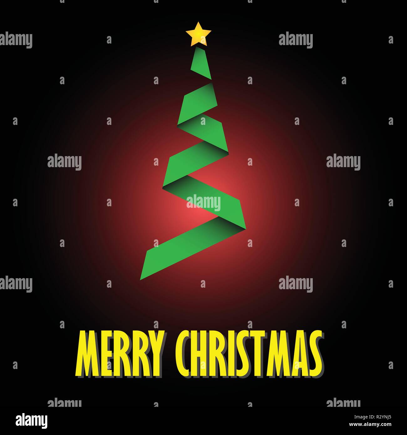 green christmas tree logo vector easy icon Stock Vector