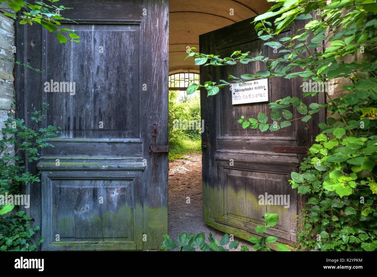 Niederösterreich, verfallenes Schloss Ladendorf Stock Photo