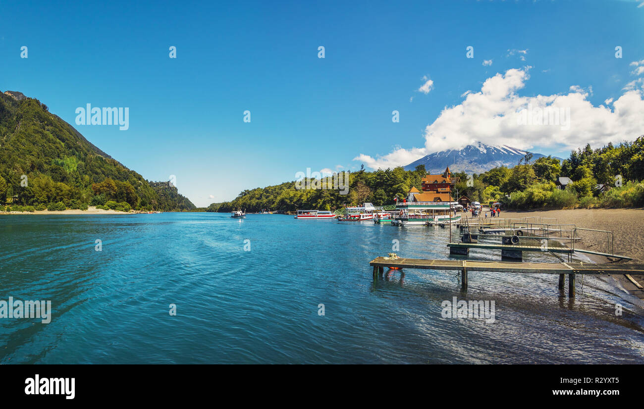 Todos los Santos Lake - Los Lagos Region, Chile Stock Photo