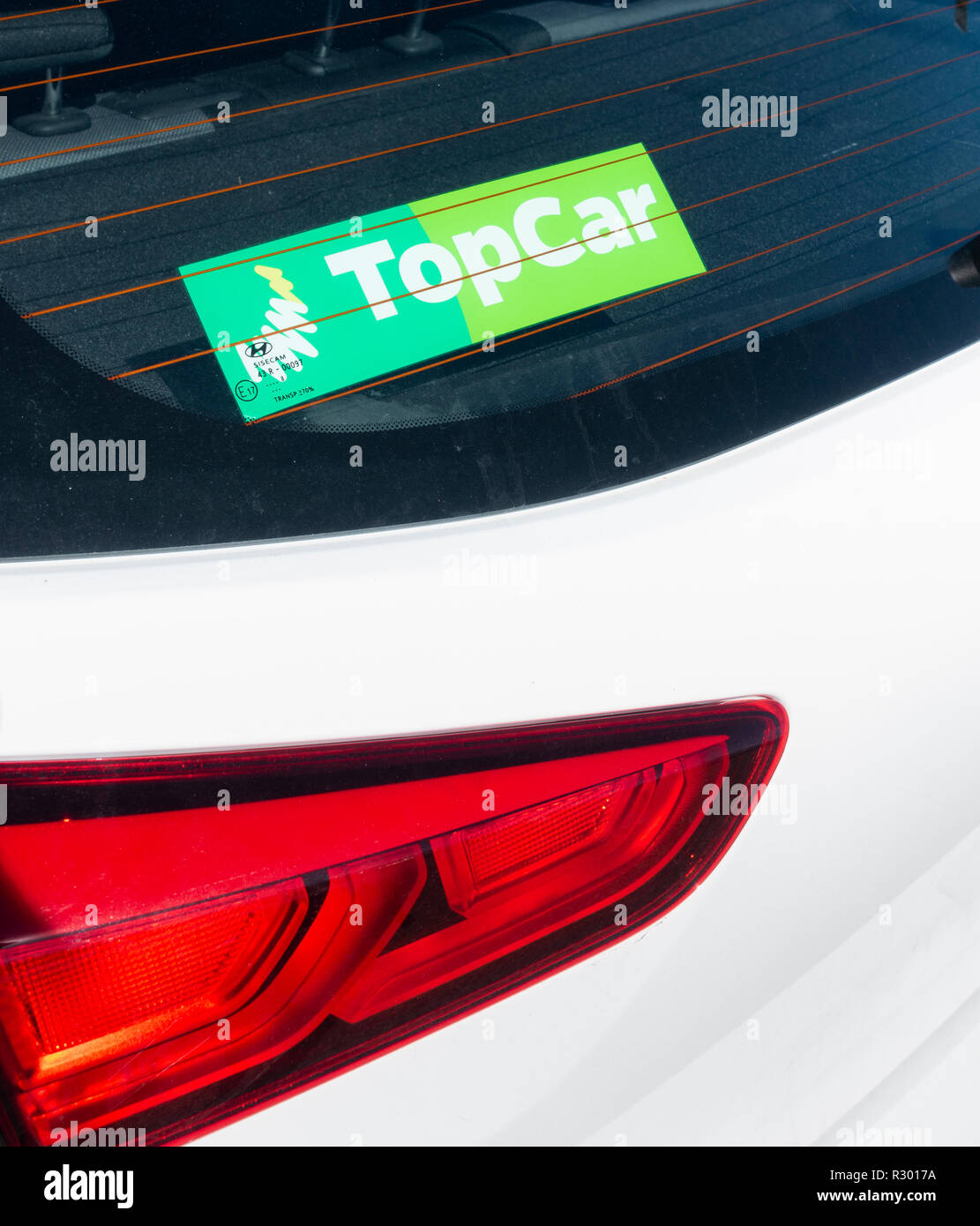 Top car/Topcar hire car in Spain Stock Photo - Alamy
