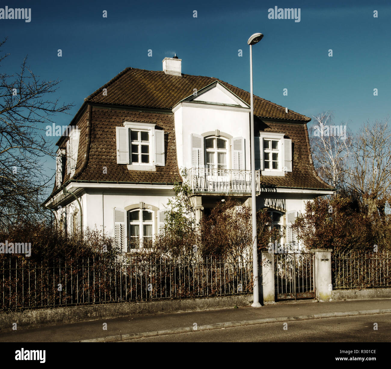 Wellappointed town house in Basel, Switzerland Stock Photo Alamy