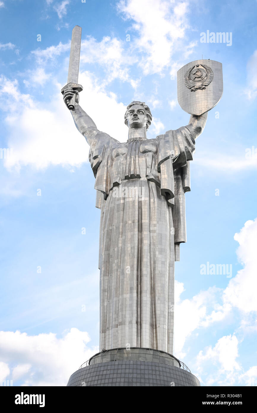 Motherland Monument, Rodina Mat in Kiev City, Ukraine Stock Photo - Alamy