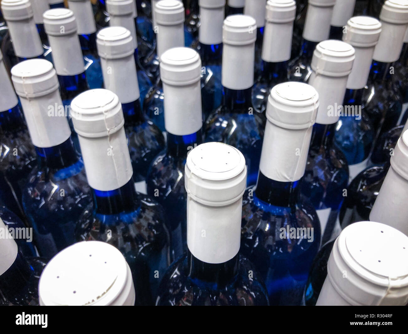 Blue wine bottles hires stock photography and images Alamy