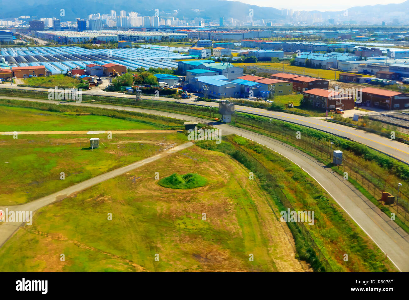 agricultural land along the road,Busan South Korea Stock Photo Alamy