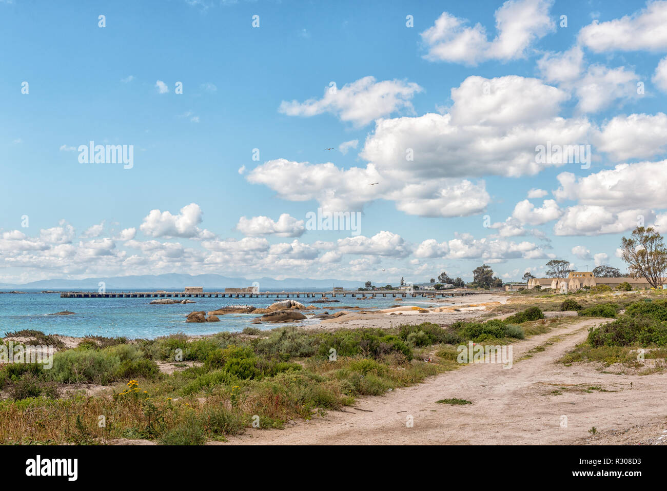 ST HELENA BAY, SOUTH AFRICA, AUGUST 21, 2018 A jetty and fish