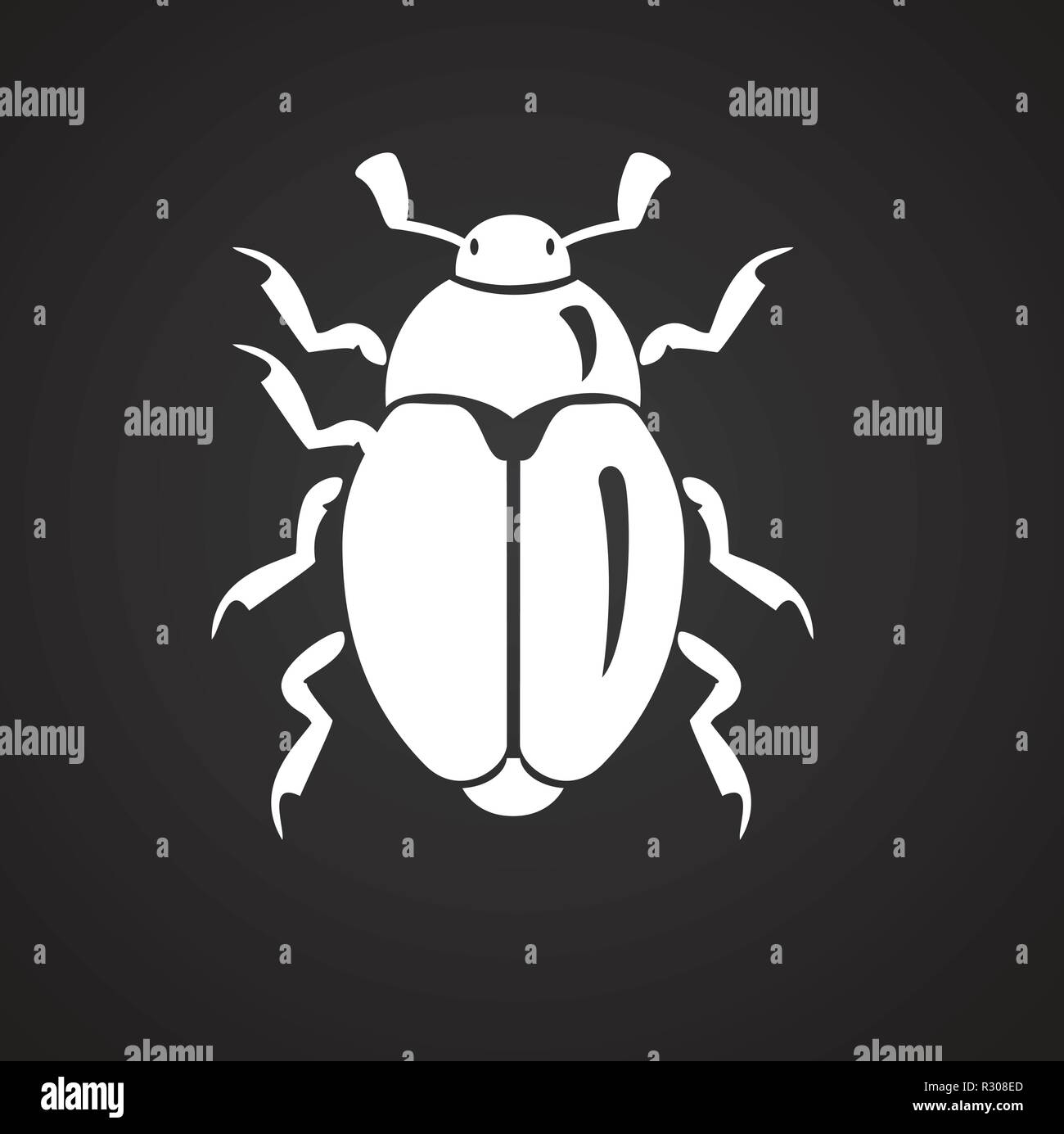 Bug on white background Stock Vector Image & Art - Alamy