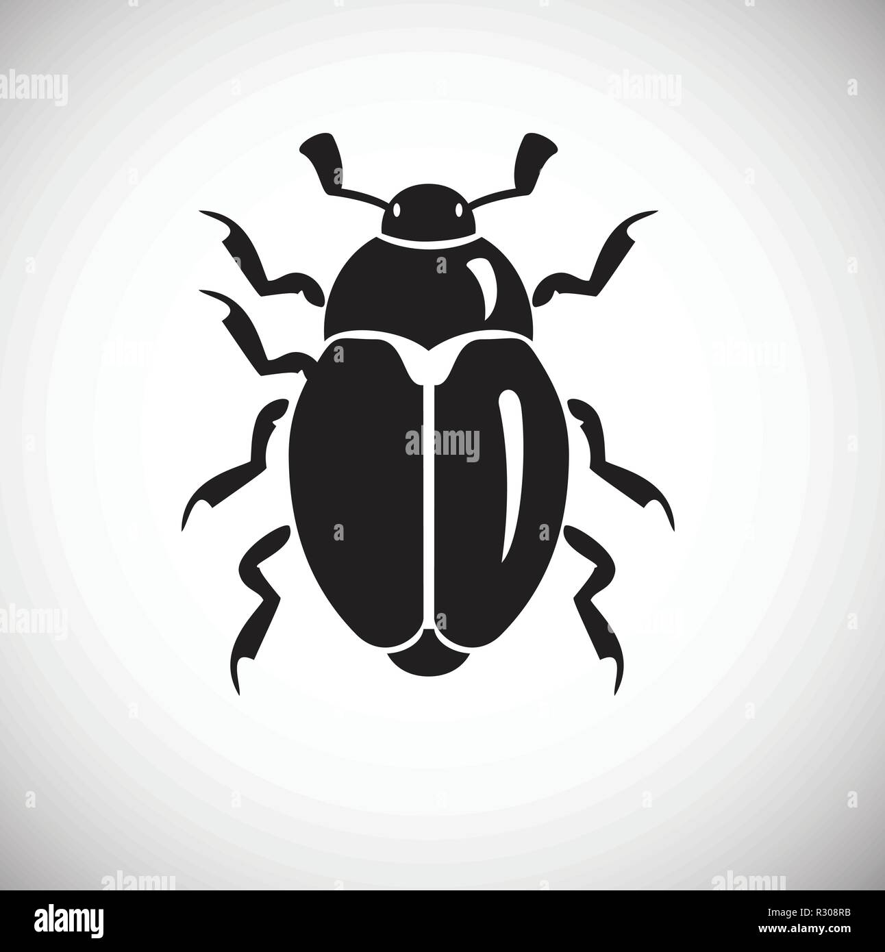Bug on white background Stock Vector Image & Art - Alamy