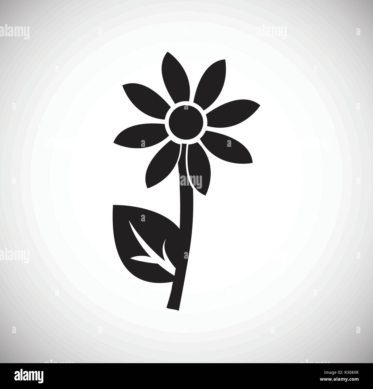 Spring flower on white background Stock Vector Image & Art - Alamy