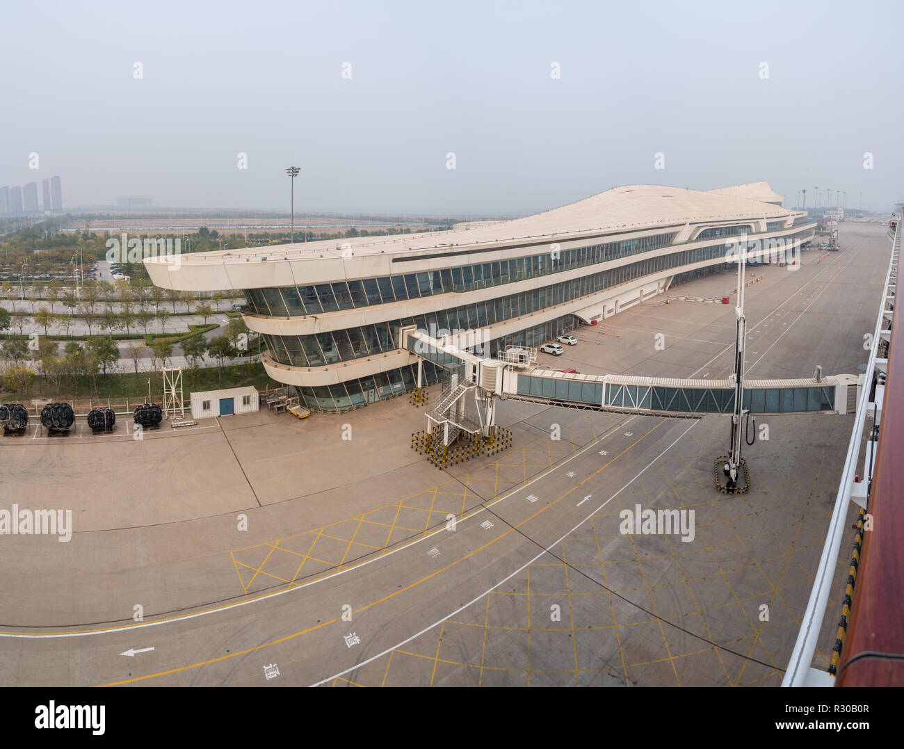 Cruise Ship port in Tianjin for Beijing Stock Photo