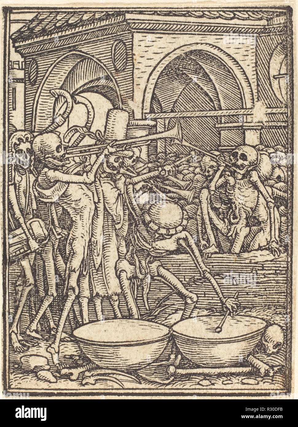 End of Mankind. Medium: woodcut. Museum: National Gallery of Art, Washington DC. Author: Hans Holbein the Younger. Stock Photo