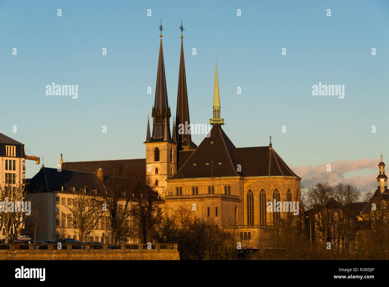 Notre Dame Cathedral, Luxemburg, catholic, church Stock Photo