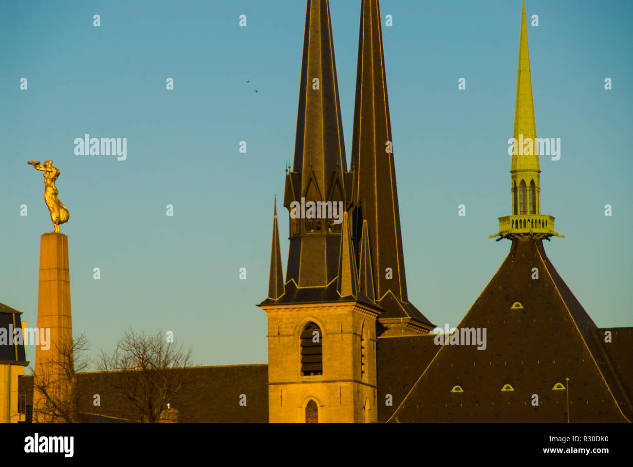 Notre Dame Cathedral, Luxemburg, catholic, church Stock Photo