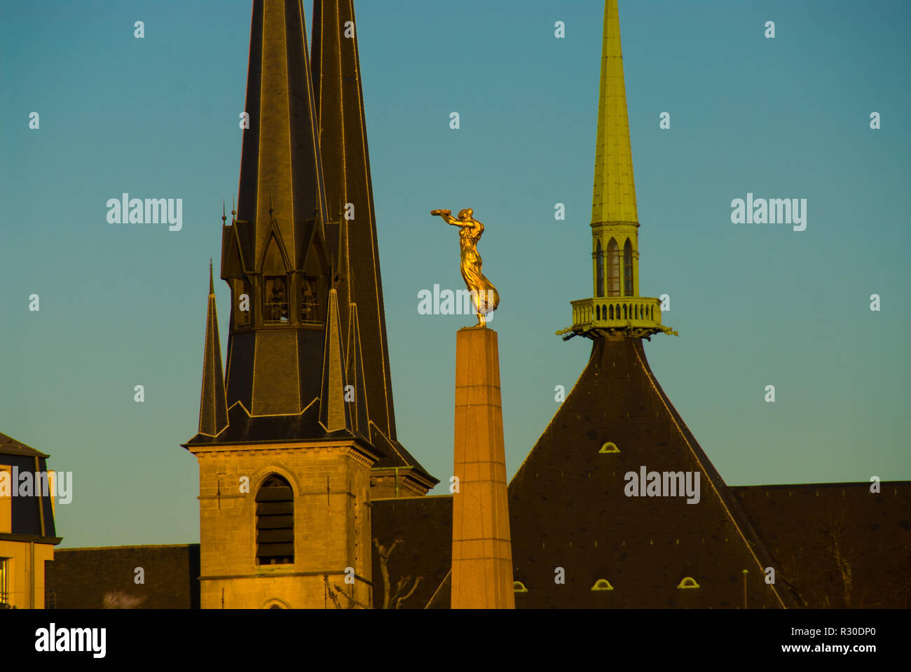 Notre Dame Cathedral, Luxemburg, catholic, church Stock Photo Alamy