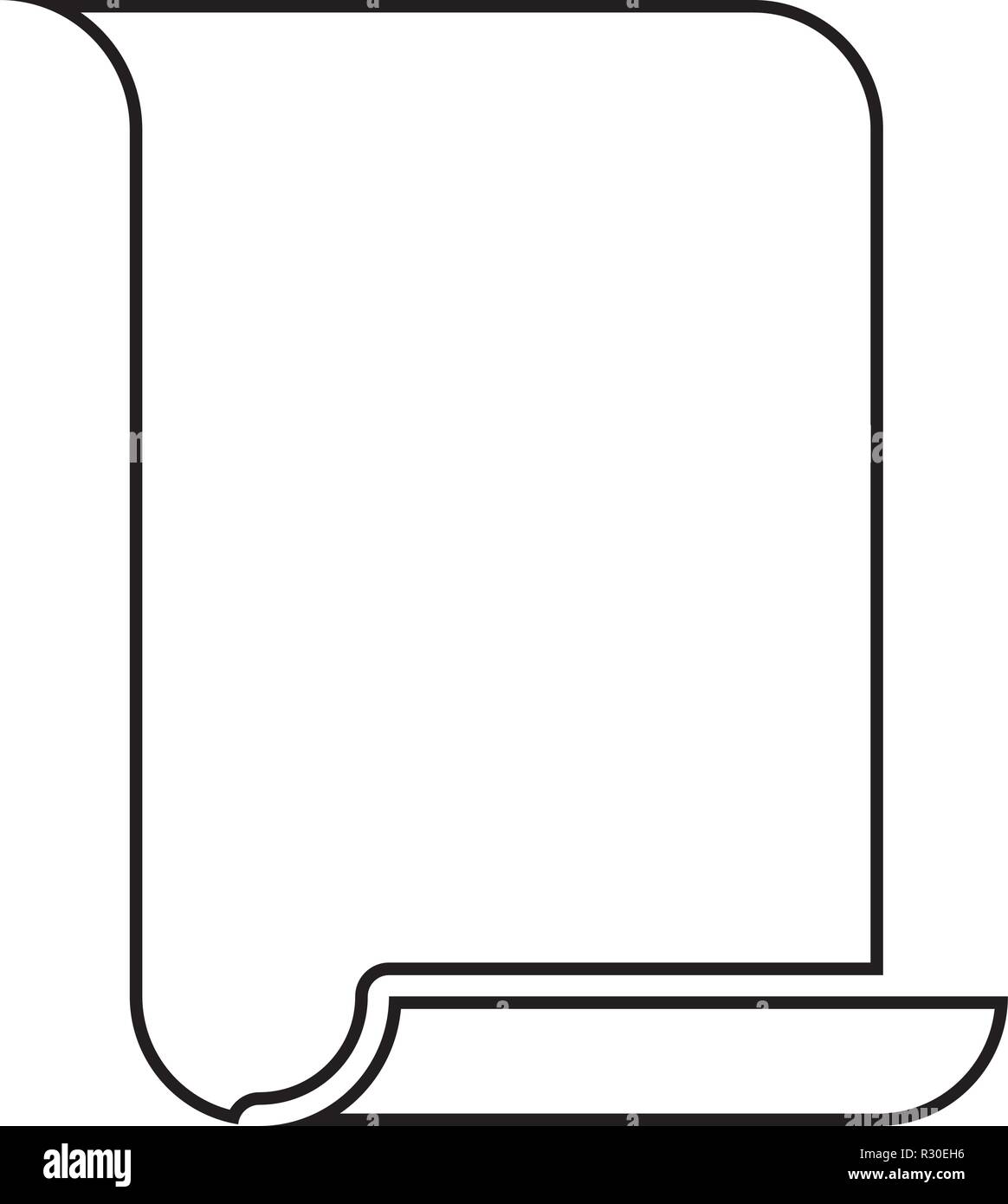 paper papyrus old scroll paper important document with scroll outline template