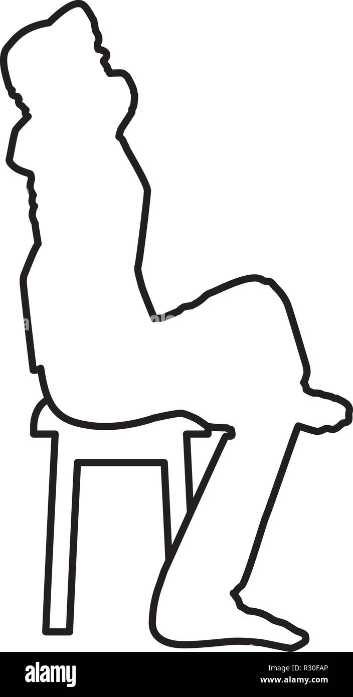 Sitting - Male Front (1) | Posture drawing, Sketches of people, Human  drawing