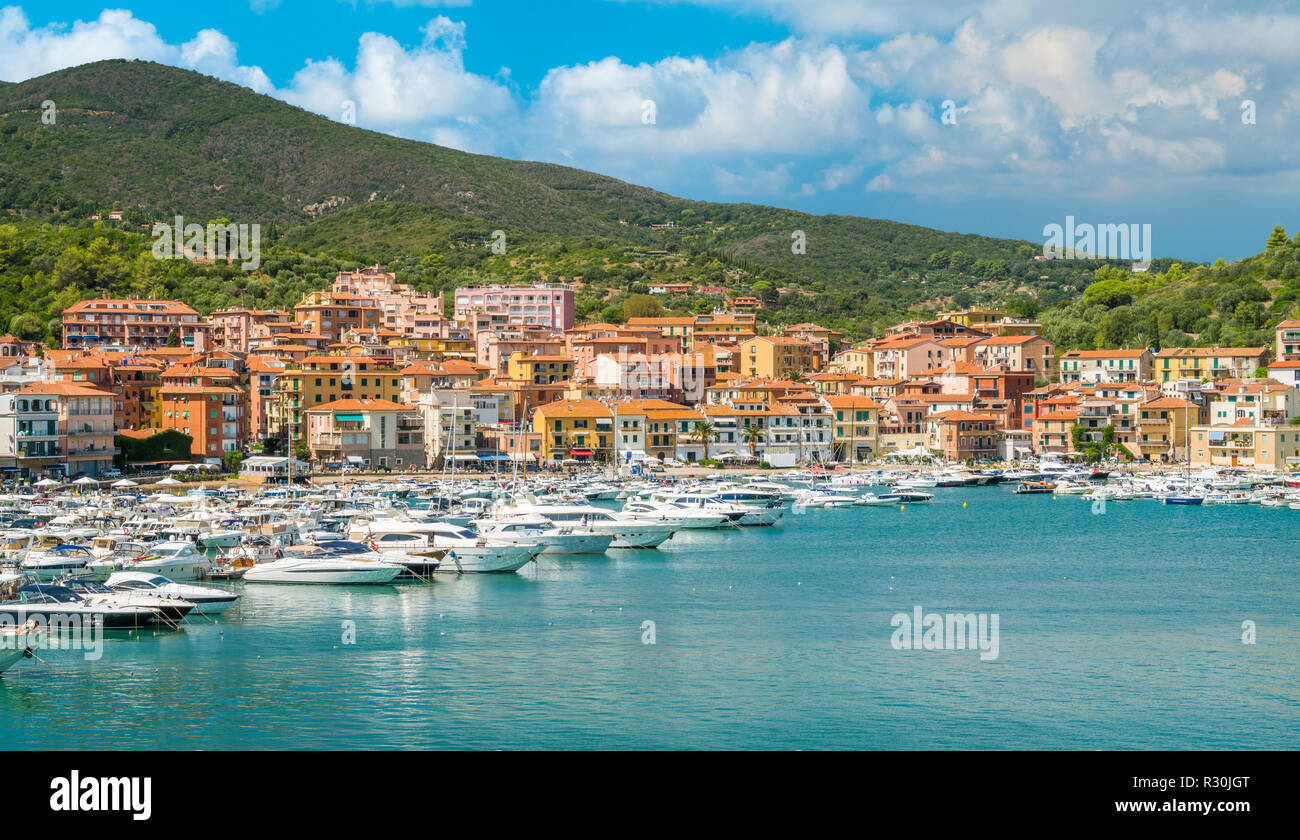 Porto Ercole, in Monte Argentario, in the Tuscany region of Italy. Stock Photo