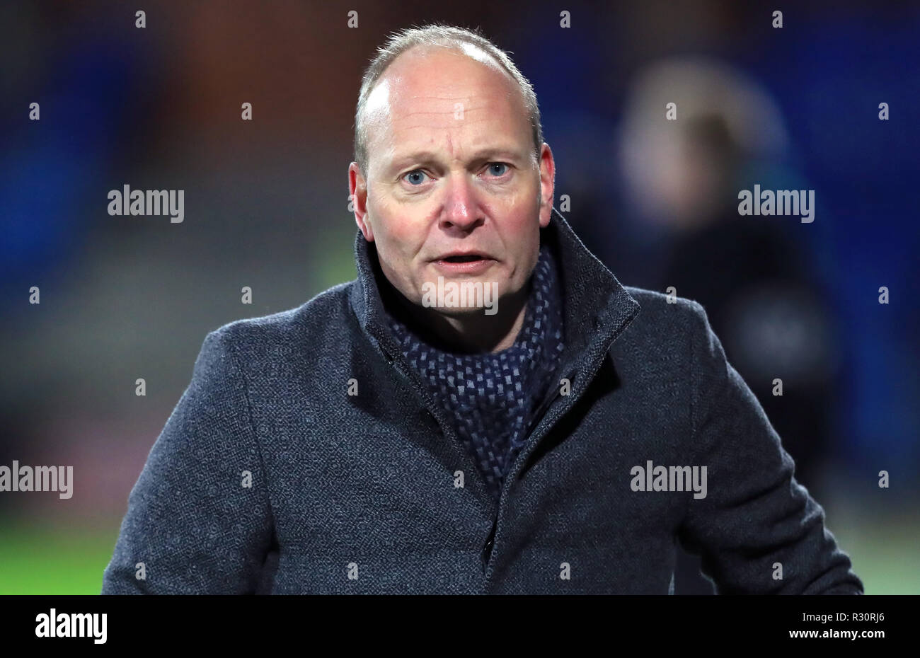 Denmark U21 manager Niels Frederiksen during the international friendly match at the Blue Water