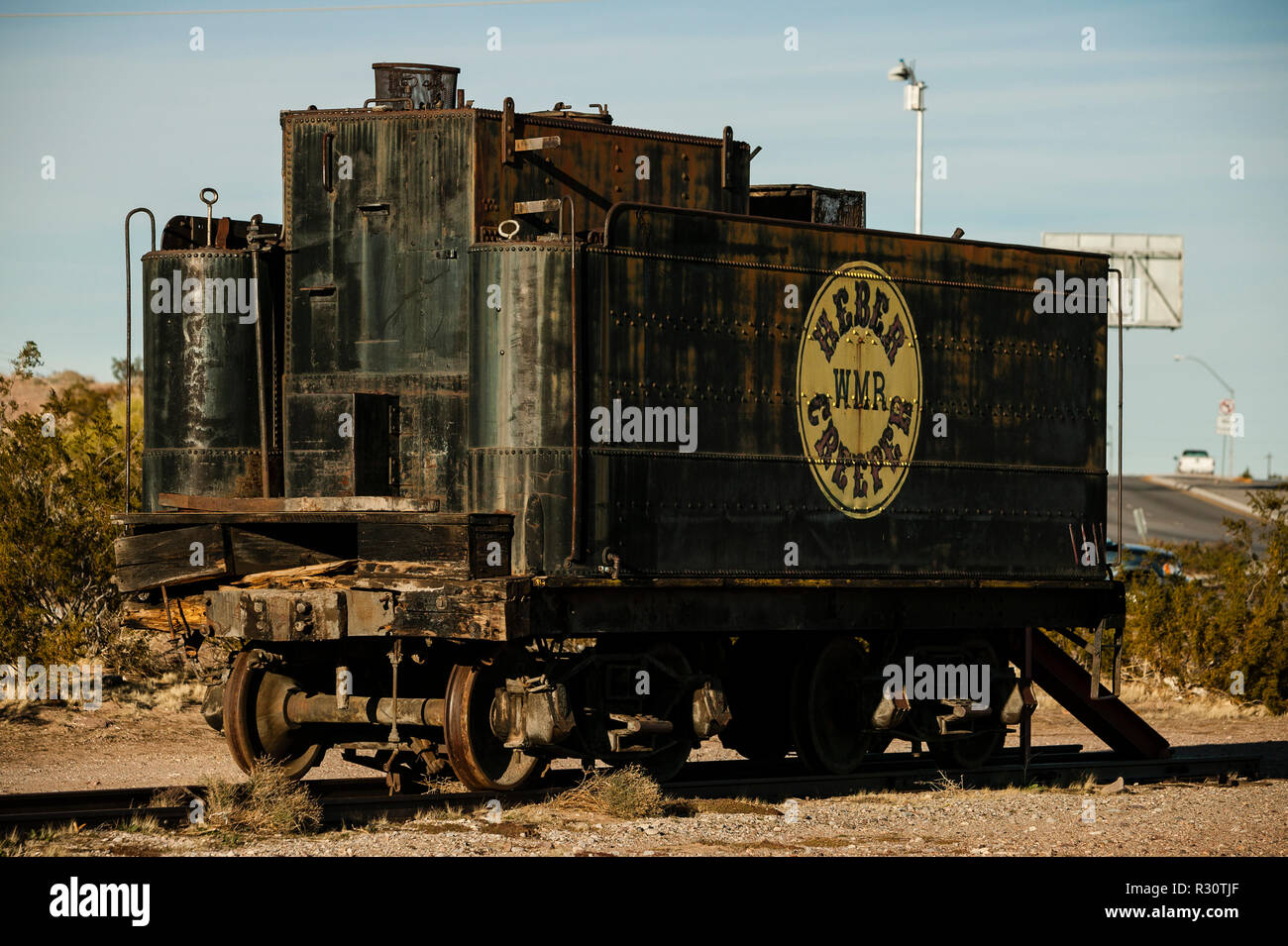 Old railway car in Arizona, USA Stock Photo Alamy